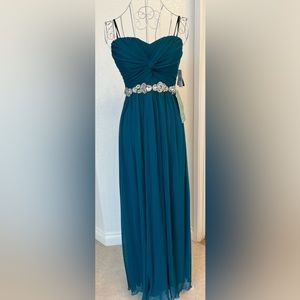 NWT City Triangles strapless dress with diamond beading around the waist.